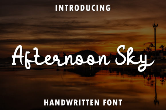Afternoon Sky Font for Web and Digital Design