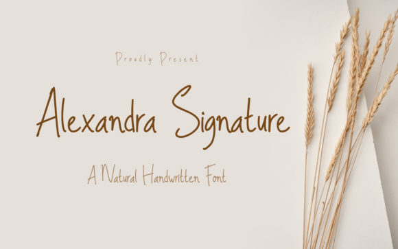Alexandra Signature: A Modern Script Font for Digital Campaigns