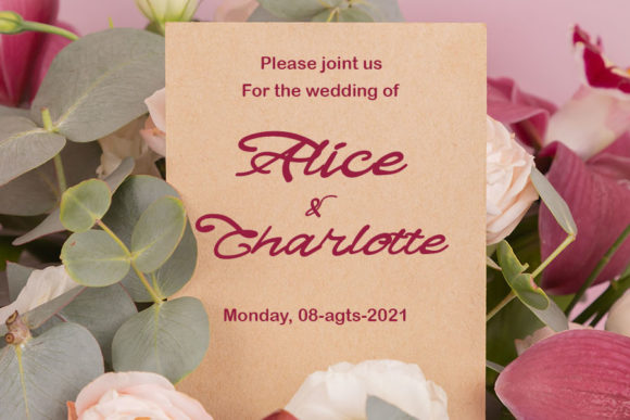 Alice Charlotte Font for Handmade Creations