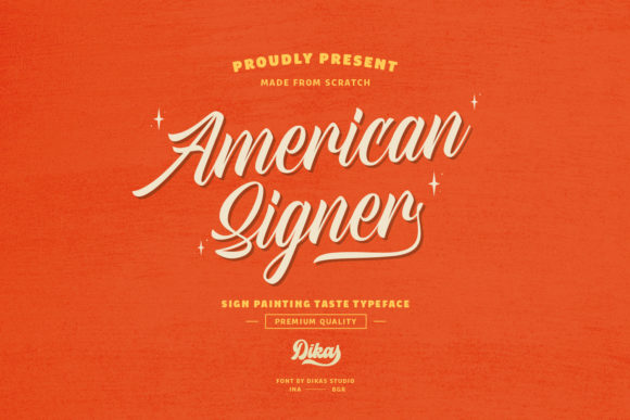 American Signer: A Modern Handwritten Font for Bold Branding