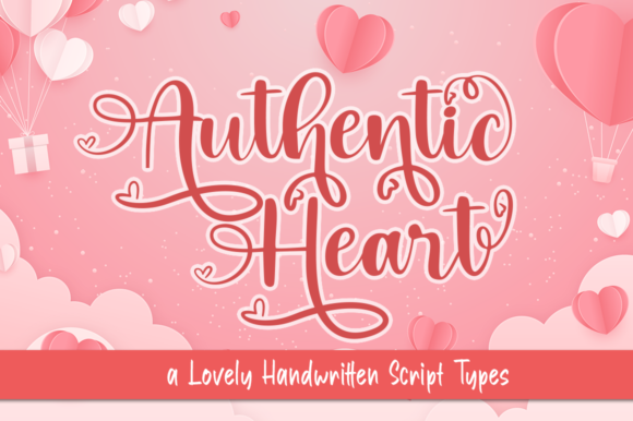 Authentic Heart Font for Handmade Creations
