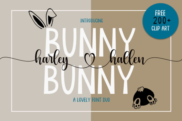 Bunny Harleyhellen: A Delicate Display Font for Editorial Elegance