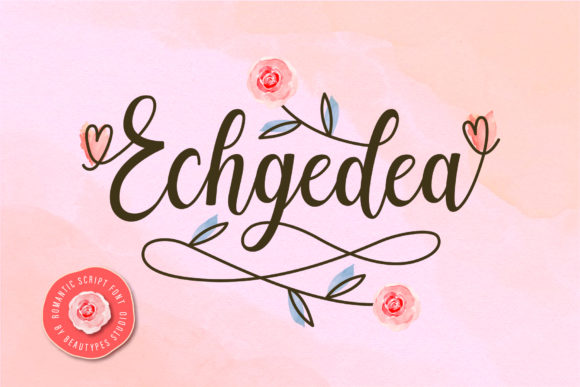 Echgedea: A Romantic Script Font for Editorial Elegance