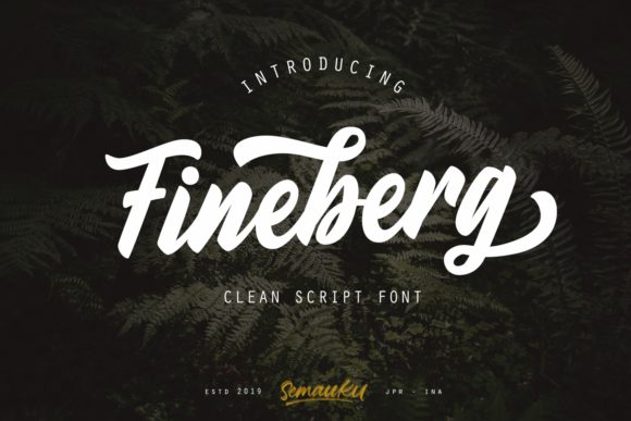 Fineberg: A Stylish Handwritten Font for Web Design