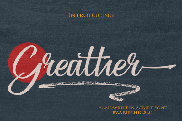 Greather: A Modern Handwritten Font for Web Design