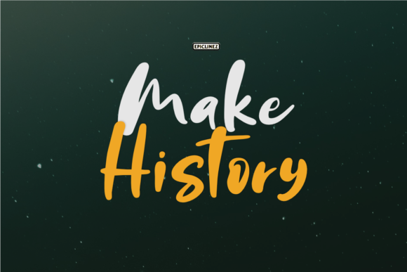 Make History Font for Small Business Branding