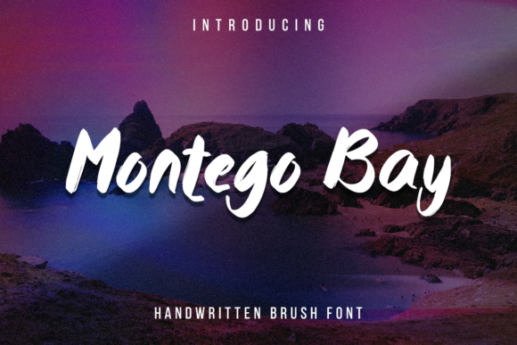 Montego Bay: A Paint-Brushed Script Font for Modern Branding