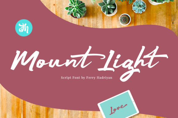 Mount Light: A Handwritten Font for Thoughtful Design