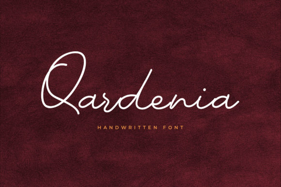 Qardenia: A Refined Script Font for Handmade Creations