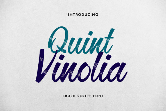 Quint Vinolia: A Handwritten Font for Craft Creations