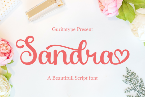 Sandra Script Font Review for Design Projects