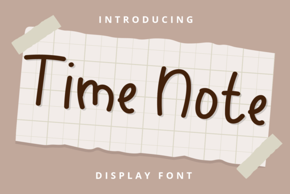 Time Note: A Handwritten Font for Modern Marketing